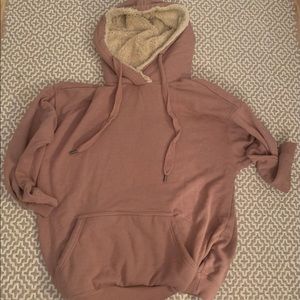 Sherpa Lined Oversized Hoodie